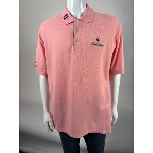 Brooks Brothers Country Club Pink Performance Knit Polo Shirt L 100% Cotton